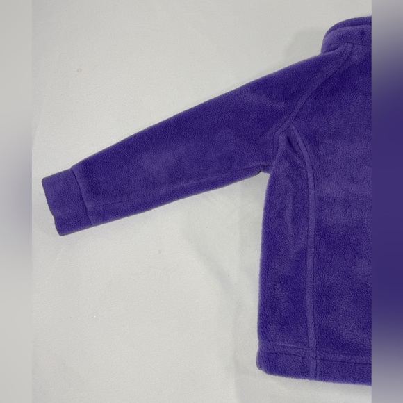 Columbia Toddler Girls Purple Fleece Jacket Size 3T Benton Springs Full Zip Coat - Picture 10 of 14